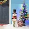 Glitzhome® 29.25" Pre-Lit Christmas Snowman Porch Décor